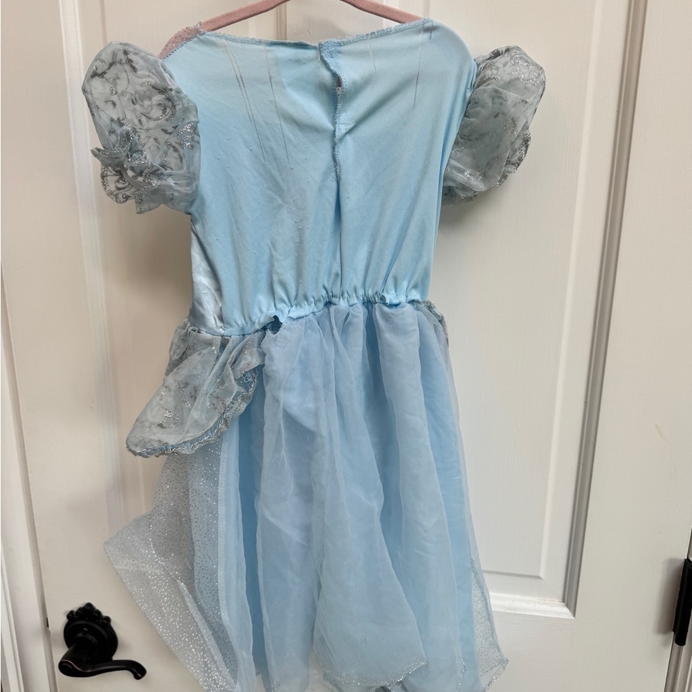 Disney Girls 4 - 6 Cinderella Blue Sparkle Princess Dress Up Costume - Picture 9 of 14